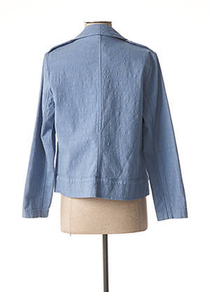 Veste casual col tailleur bleu LUNATISME femme