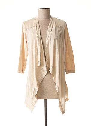 Gilet manches longues manches 3/4 beige SANDWICH femme