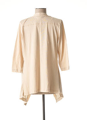 Gilet manches longues manches 3/4 beige SANDWICH femme