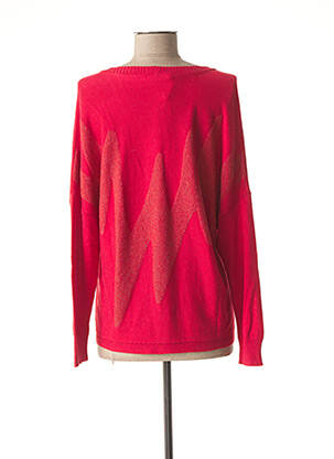 Gilet manches longues stretch rouge LUNATISME femme
