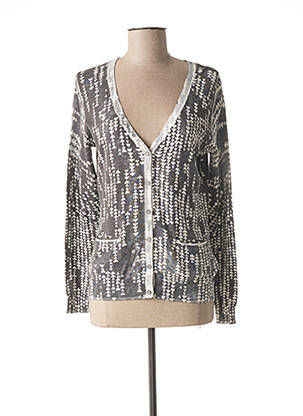 Gilet manches longues resserrée sur le bas gris SANDWICH femme