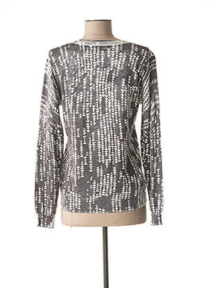 Gilet manches longues resserrée sur le bas gris SANDWICH femme