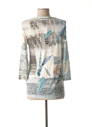 Gilet manches longues manches 3/4 bleu CHATELET femme