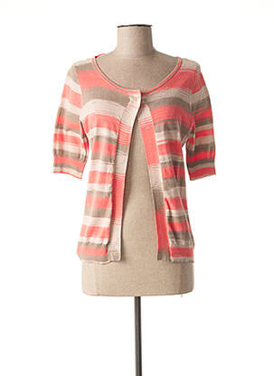 Gilet manches courtes coupe droite rose SANDWICH femme