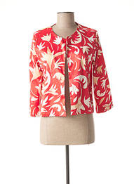 Veste casual col rond rouge ANIMAPOP femme