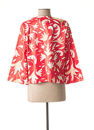 Veste casual col rond rouge ANIMAPOP femme