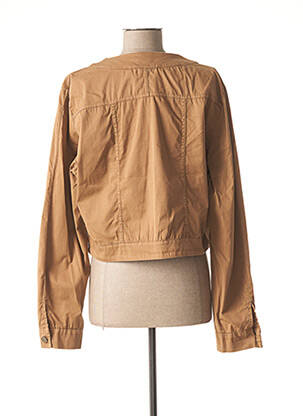 Veste casual col rond marron LA FEE MARABOUTEE femme