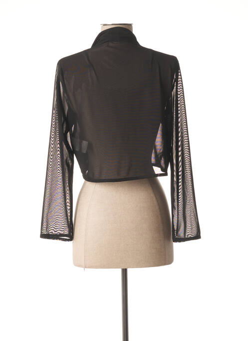Veste casual coupe droite noir POUSSIERE D'ETOLE femme