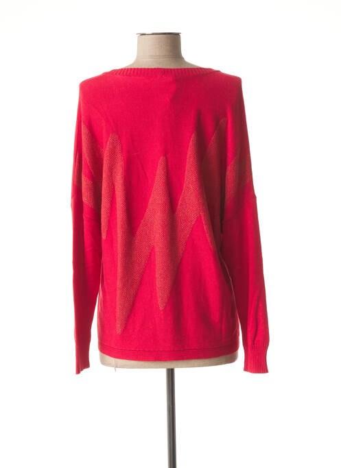 Gilet manches longues rouge LUNATISME pour femme