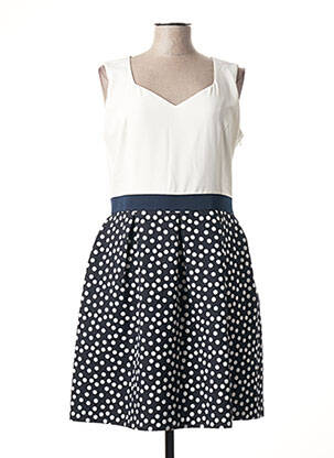 Robe mi-longue sans manche sans manche bleu POUSSIERE D'ETOLE femme