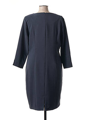 Robe mi-longue manches 3/4 manches 3/4 bleu POUSSIERE D'ETOLE femme