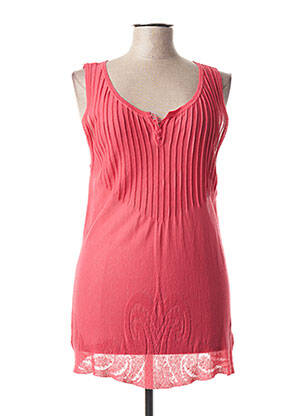 Top stretch sans manche rose ALDO MARTIN'S femme