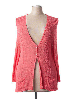 Gilet manches longues stretch rose ALDO MARTIN'S femme