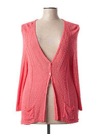 Gilet manches longues stretch rose ALDO MARTIN'S femme