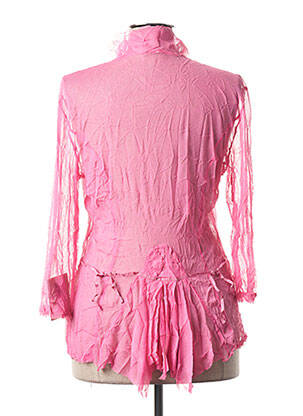 Chemisier coupe cintrée manches longues rose INDIES femme
