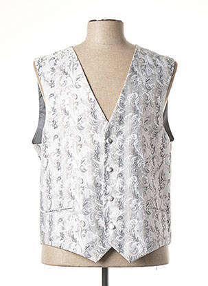 Gilet sans manche effet matière satinée gris L LEGANCE homme