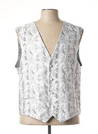 Gilet sans manche effet matière satinée gris L LEGANCE homme