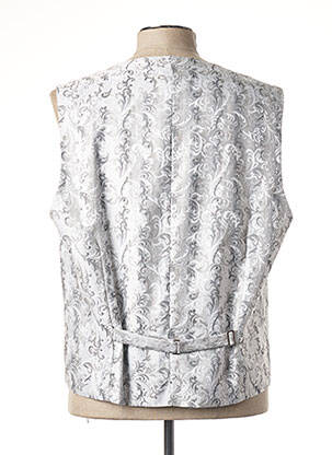Gilet sans manche effet matière satinée gris L LEGANCE homme