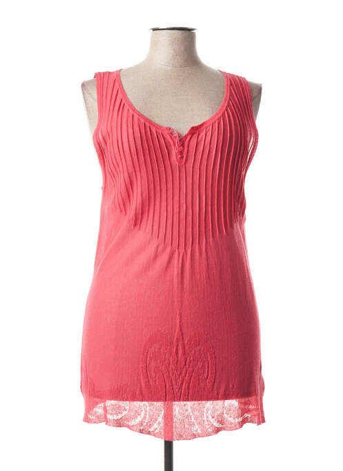 Top stretch sans manche rose ALDO MARTIN'S femme