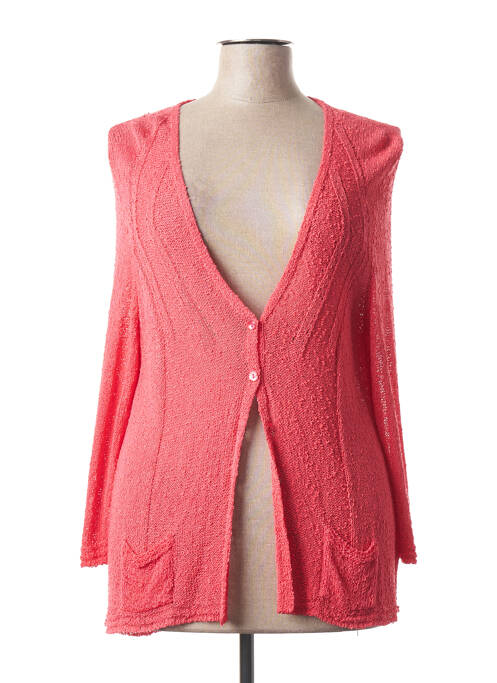 Gilet manches longues stretch rose ALDO MARTIN'S femme