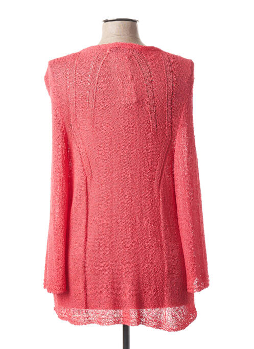 Gilet manches longues rose ALDOMARTINS pour femme