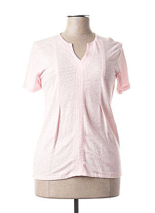 T-shirt imprimé fantaisie manches courtes rose ESCORPION femme