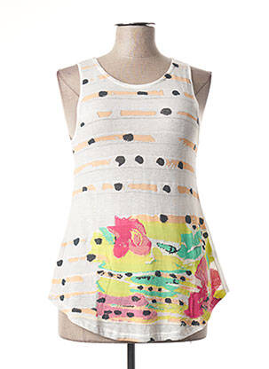 Top stretch sans manche blanc ALDO MARTIN'S femme