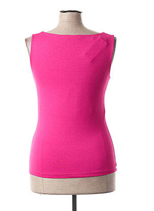 Top tissage jersey sans manche rose ESCORPION femme