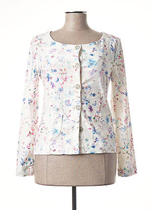 Veste casual col rond blanc IMPAQT femme