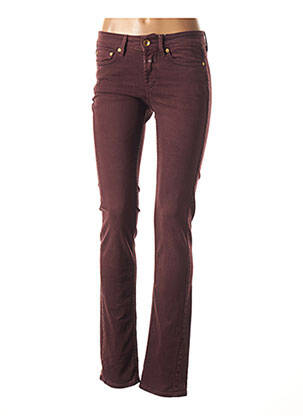 Pantalon slim taille basse violet CLOSED femme