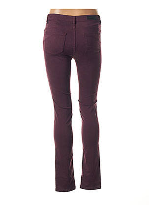Pantalon broderie rivets taille basse violet DENIM STUDIO femme