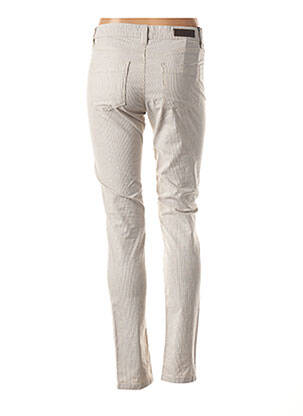 Pantalon slim taille basse beige DENIM STUDIO femme
