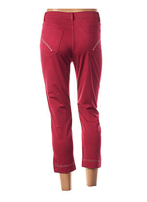 Pantalon 7/8 stretch taille normale rouge IMPAQT femme