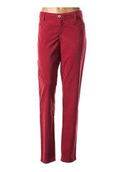 Pantalon rouge DENIM STUDIO pour femme seconde vue