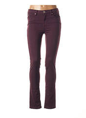 Pantalon violet DENIM STUDIO pour femme seconde vue