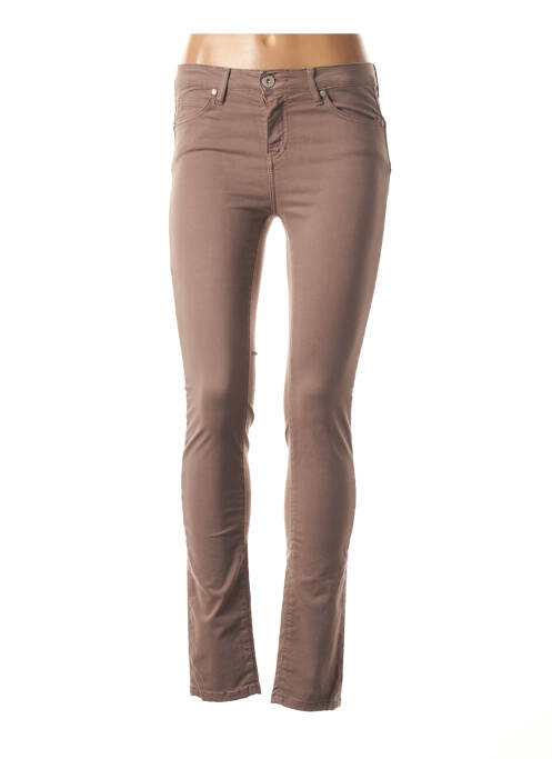 Pantalon marron DENIM STUDIO pour femme