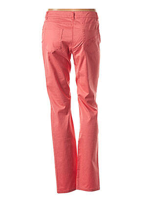 Pantalon coupe droite taille normale orange FLEUR DE SEL femme