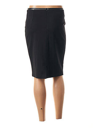 Jupe mi-longue stretch noir PAUSE CAFE femme