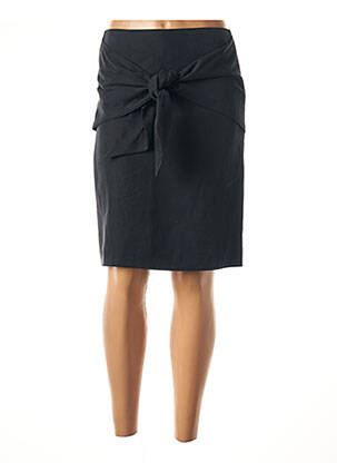 Jupe mi-longue taille normale noir ENTRACTE femme
