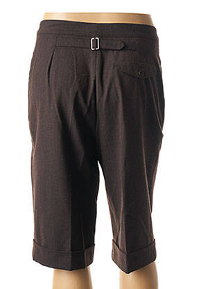 Pantacourt coupe droite taille normale marron MATIN BLANC femme