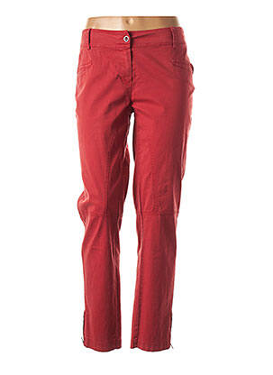 Pantalon droit rouge LA FEE MARABOUTEE pour femme