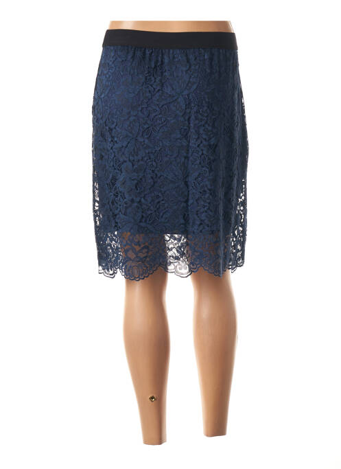 Jupe mi-longue bleu FRALY pour femme