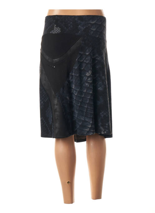 Jupe mi-longue bleu GARELLA pour femme