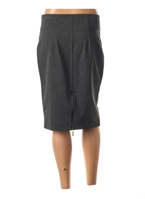 Jupe mi-longue gris LA FEE MARABOUTEE pour femme