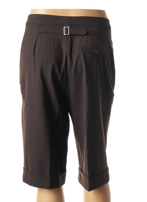 Pantacourt marron MATIN BLANC pour femme