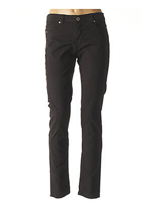 Pantalon slim taille basse noir DENIM STUDIO femme