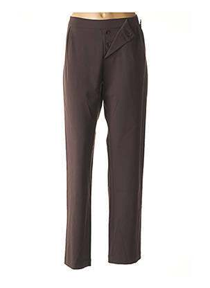 Pantalon coupe droite taille normale marron CREA CONCEPT femme