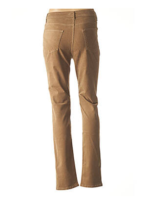 Pantalon slim taille haute marron IMPAQT femme