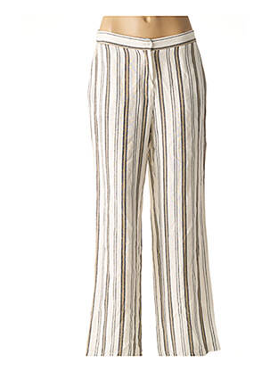 Pantalon taille élastique blanc SIGNE NATURE femme