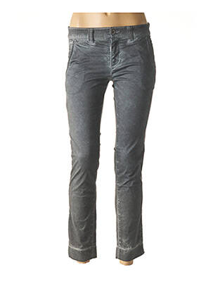 Pantalon 7/8 stretch taille basse gris LUNATISME femme